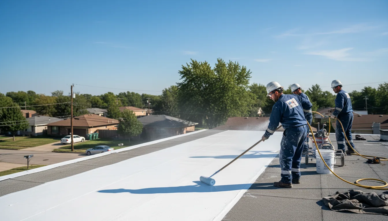 Commercial roof coating in Cordova, SC near me